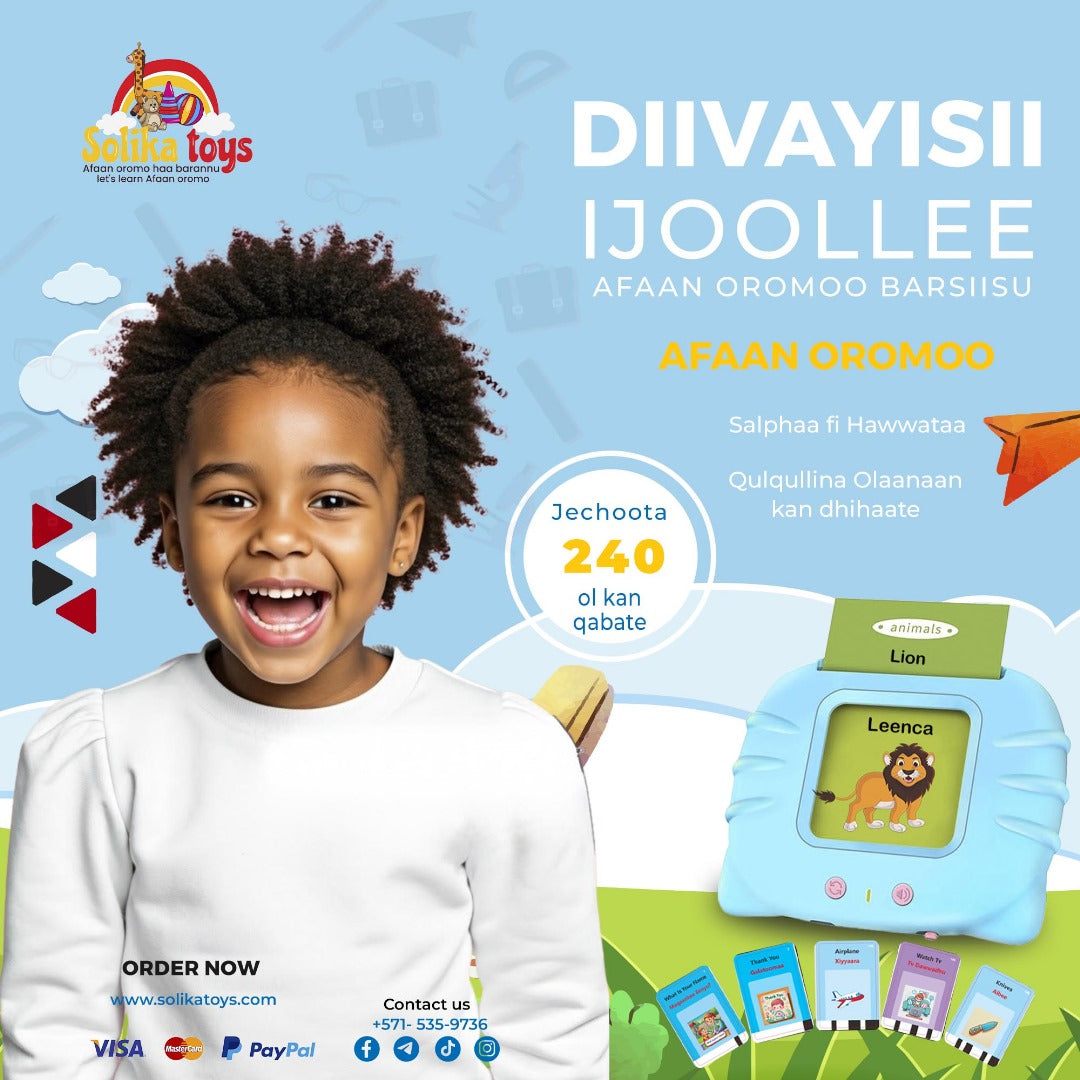 solika English-Afaan oromoo talkie flashcard